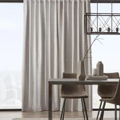 Ivory Toulouse Blackout Curtain with Hidden Backtab