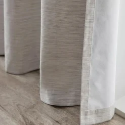 Ivory Toulouse Blackout Curtain with Hidden Backtab