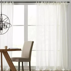 Jessica Tie Top Sheer Curtain