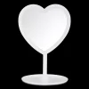 LED Heart-Shaped Table Mirror