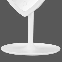 LED Heart-Shaped Table Mirror