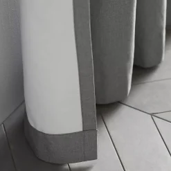 Light Grey Chambray Blackout Curtain