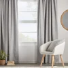 Light Grey Chita Back Tab Blackout Curtain