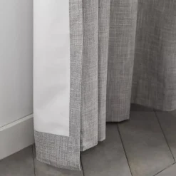 Light Grey Chita Back Tab Blackout Curtain