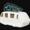 Light Up Ceramic Van With Tree