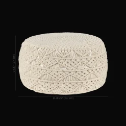 Macrame Ottoman