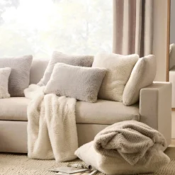 Maddox Faux Fur Oversized Throw Pillow