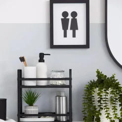 Man & Woman Silhouette Bathroom Shadow Box