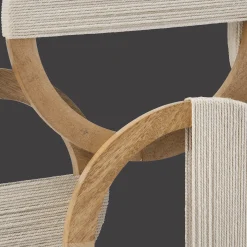 Mango Wood Circles with Rope