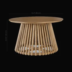 Mango Wood Openwork Coffee Table