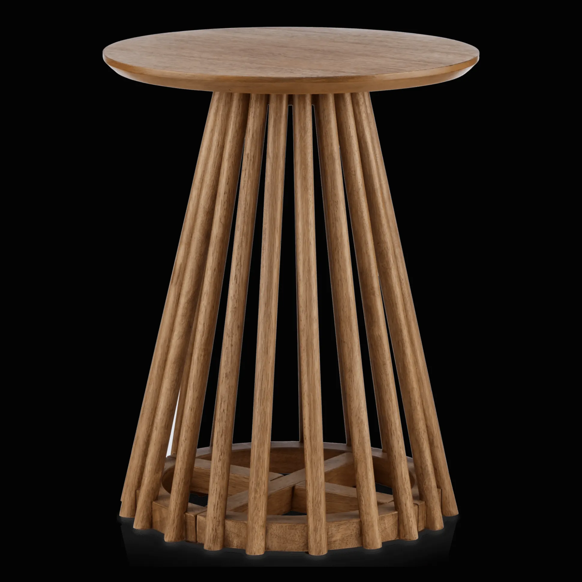 Mango Wood Openwork Side Table