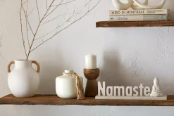 Mango Wood Pillar Candle Holder