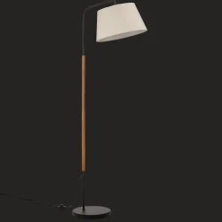 Metal & Wood Floor Lamp