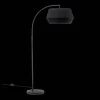 Metal Floor Lamp with Black Shade