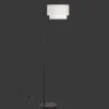 Metal Floor Lamp with White Shade