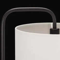 Metal Floor Lamp with White Shade