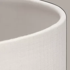 Metal Floor Lamp with White Shade