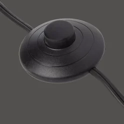 Metal Floor Lamp with White Shade