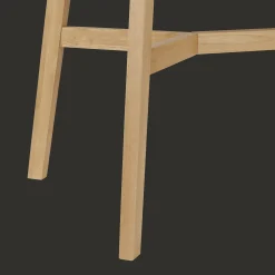 Mid-Century Modern Natural Wood Dining Table