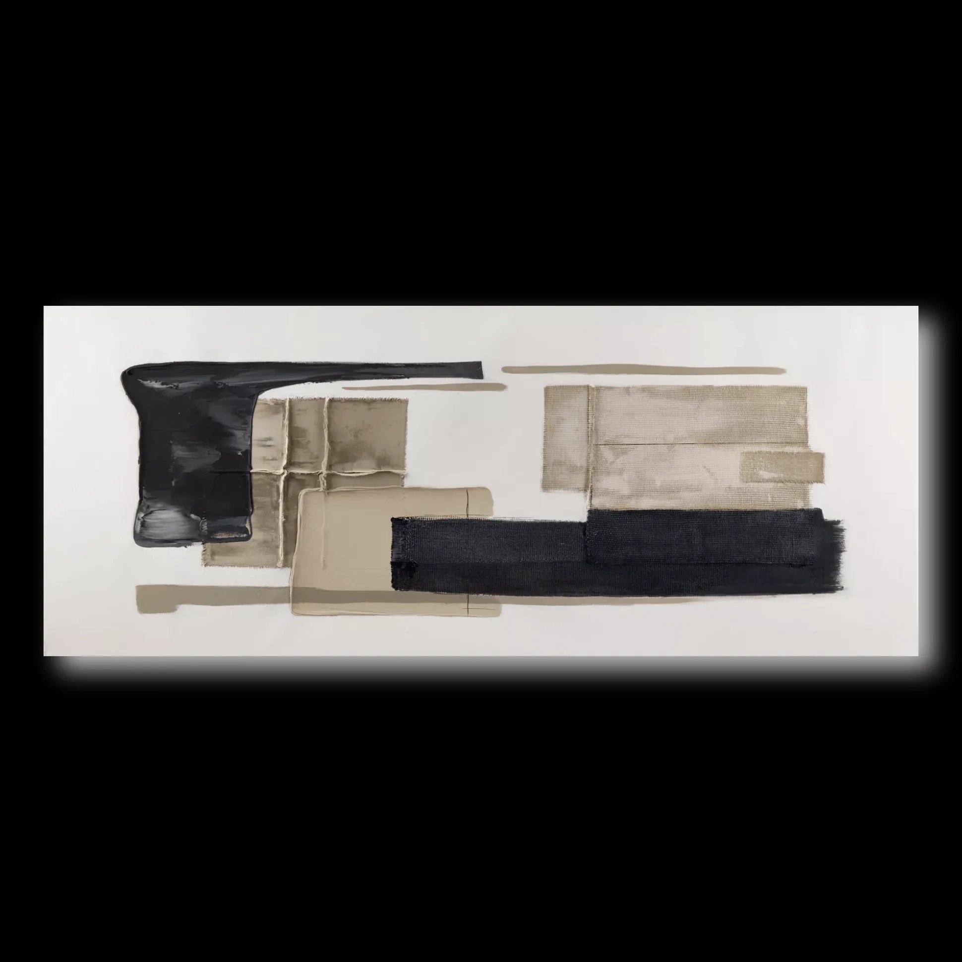 Modern Abstract Oil Painted Canvas