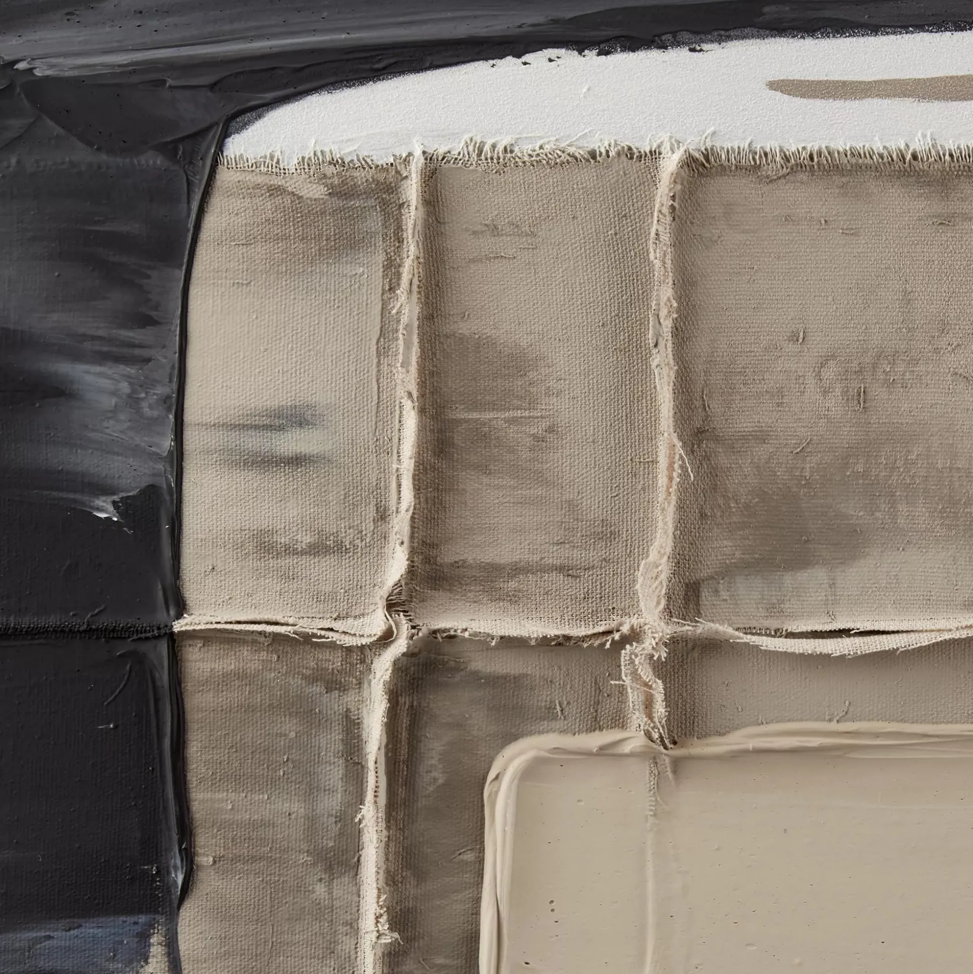 Modern Abstract Oil Painted Canvas