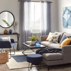 Natural Fiber Oval Storage Basket