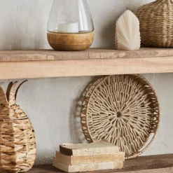 Natural Round Woven Tray