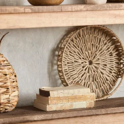 Natural Round Woven Tray