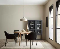 Natural Wood Round Dining Table