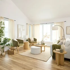 Natural Wood Side Table