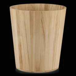 Natural Wood Waste Bin
