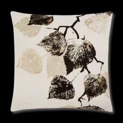 Novak Throw Pillow with Foil Embellishment