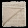 Oatmeal Sheep Faux Fur Throw