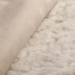 Oatmeal Sheep Faux Fur Throw