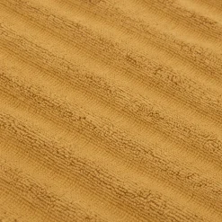 Ochre Ribbed Bath Towel