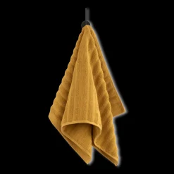 Ochre Ribbed Hand Towel