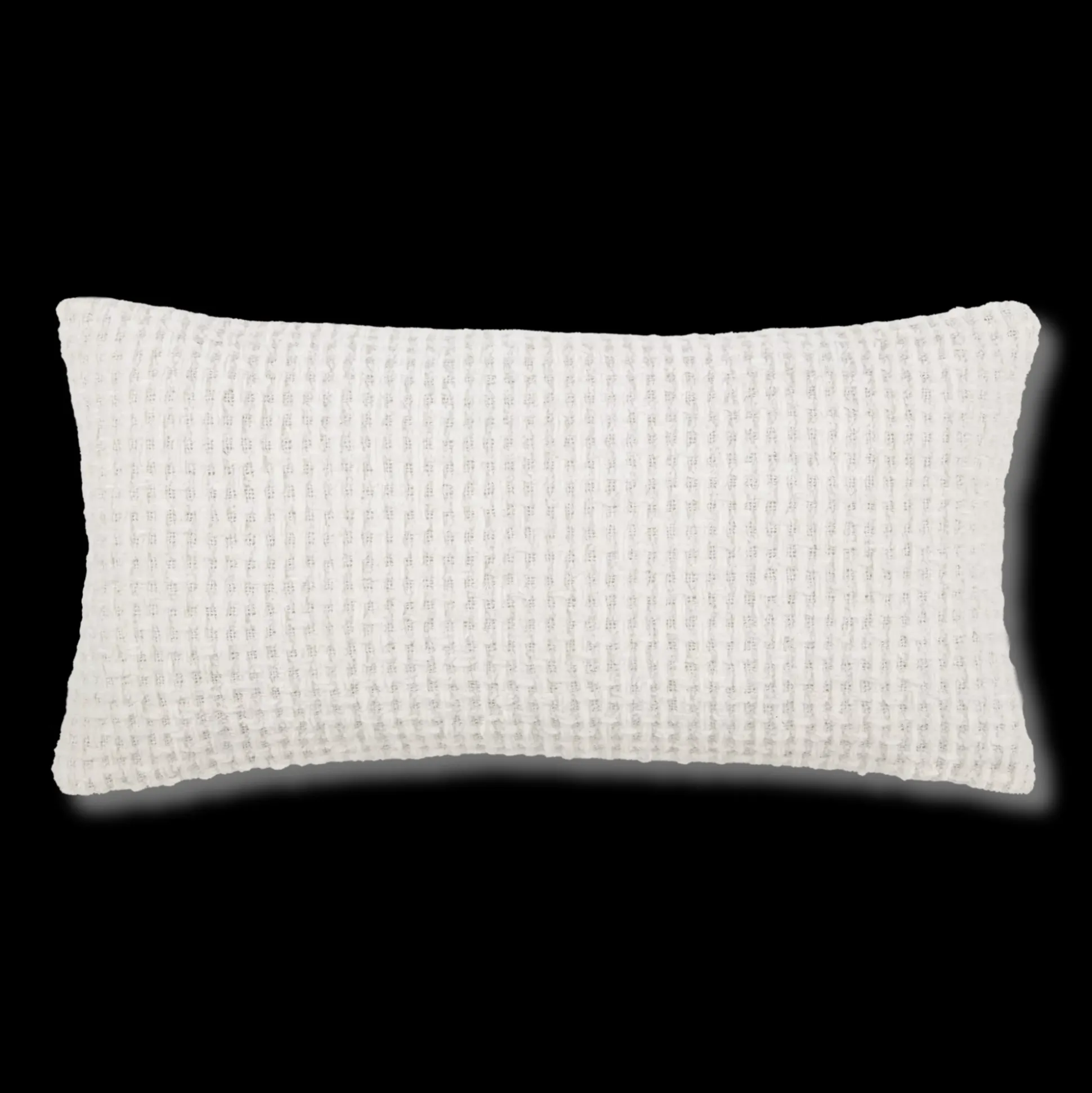 Off White Basc Chenille Decorative Lumbar Pillow