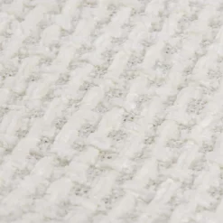 Off White Basic Chenille Knit Throw