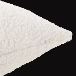 Off White Doodle Boucle Decorative Throw Pillow