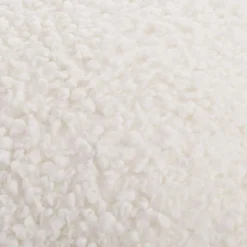 Off White Doodle Boucle Decorative Throw Pillow