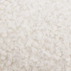 Off White Doodle Boucle Lumbar Throw Pillow