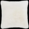Off White Maddox Faux Fur Decorative Pillow