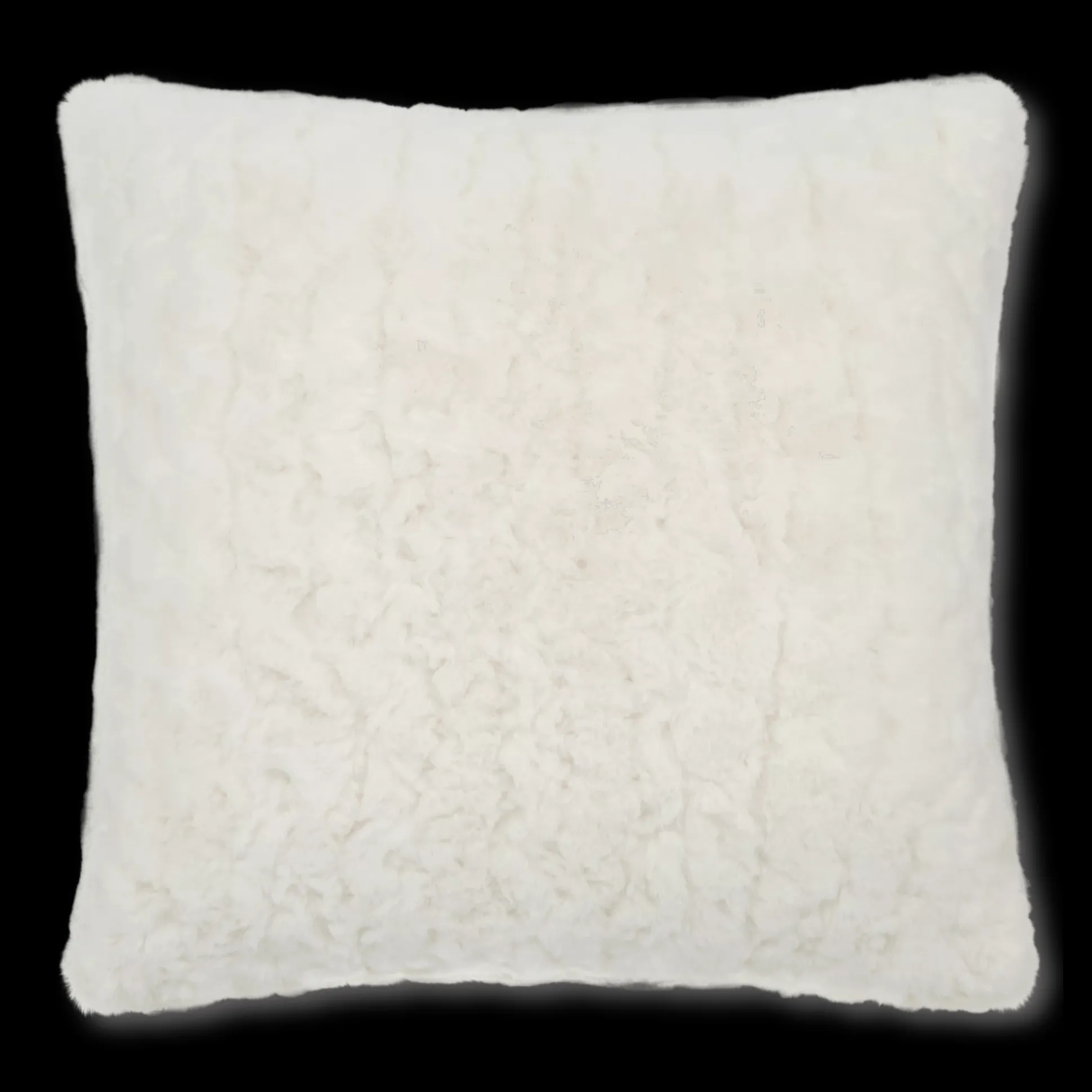 Off White Sheep Faux Fur Throw Pillow