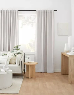 Off White Taha Rod Pocket Back Tab Blackout Curtain