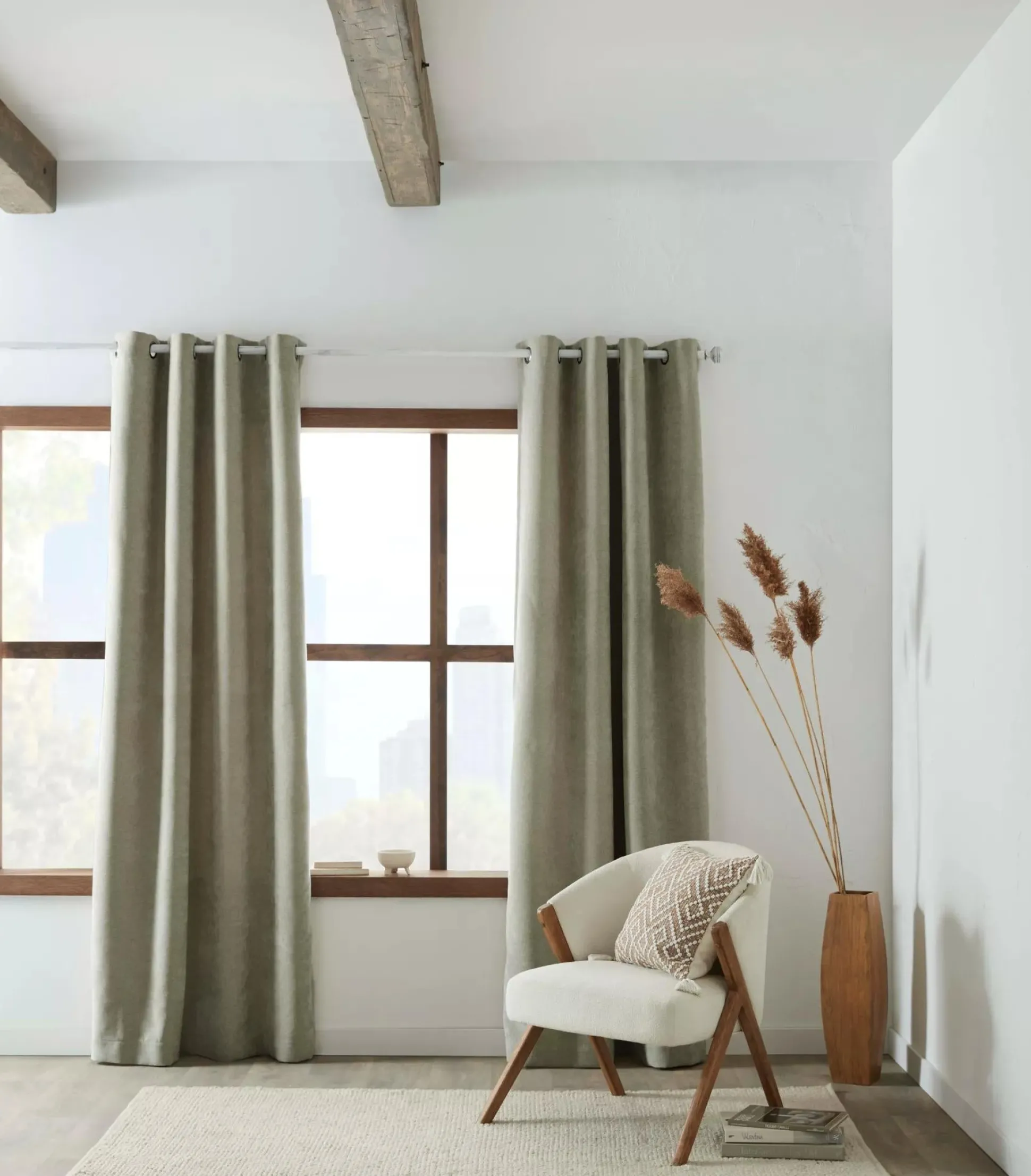 Olive Tajo Panel Curtain