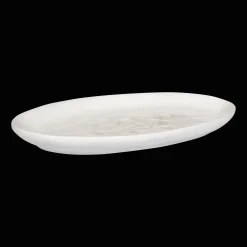 Oval Tray with Engraved Stem