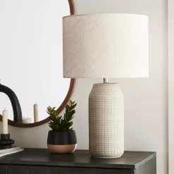 Patterned Ceramic Table Lamp