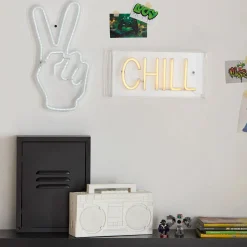 Peace Sign Neon Light Wall Decor