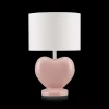 Pink Heart Shaped Table Lamp