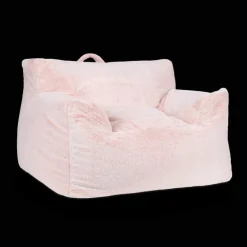 Pink Kids Furry Lounge Chair